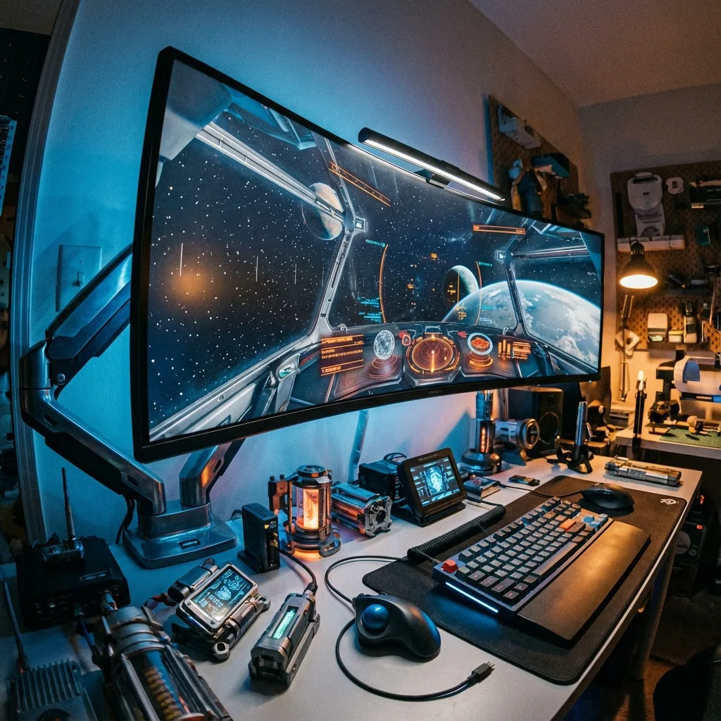 Monitor super ultrawide Samsung Odyssey G9 de 49 polegadas com layout gaming